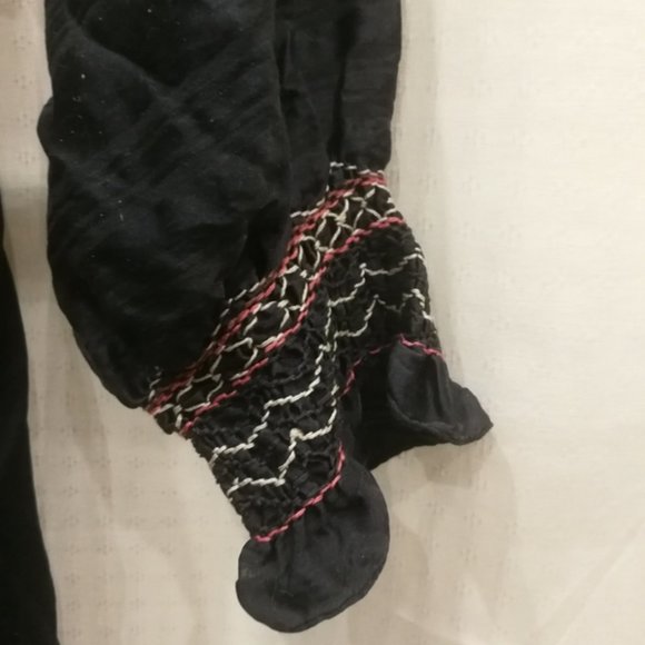 Ulla Johnson Odette Smocked Silk Midnight Mini Dress - Picture 7 of 12